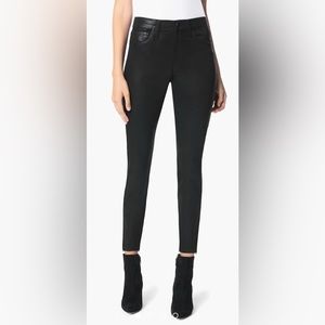 Joes womans black coated skinny jeans size 27